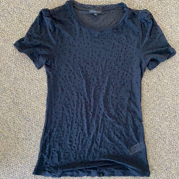 Dynamite Dotted Mesh Top - Picture 2 of 6